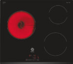 Balay 3EB714LR Placa vitrocerámica 60 cm 3 zonas Bisel delantero Zona 24 cm