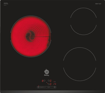 Balay 3EB714LR Placa vitrocerámica 60 cm 3 zonas Bisel delantero Zona 24 cm