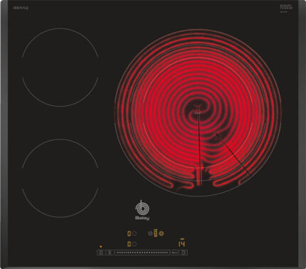 Balay 3EB767LQ Placa vitrocerámica 60 cm Cristal negro biselado Zona extra grande 32 cm