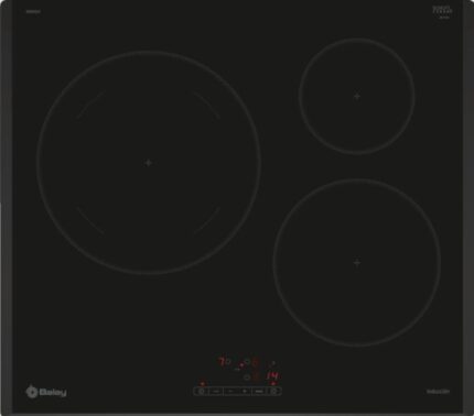 Balay 3EB965LR Placa inducción 60 cm 3 zonas Cristal biselado 7400W