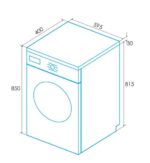 Edesa Lavadora EWF-6000 WH Carga Frontal 6kg 1000rpm Clase E Blanca - Imagen 2