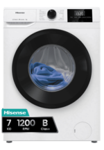 Hisense Lavadora WF1G7021BW Carga Frontal 7kg 1200rpm Vapor Clase B Blanca