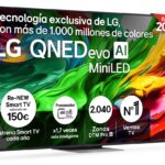 LG TV 75" QNED MiniLED 75QNED87A6B 4K 120Hz Smart TV webOS 25