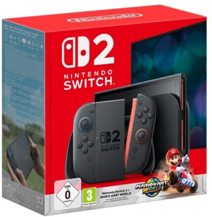 Pack Nintendo Switch 2 + Mario Kart World Consola 256GB Negro 4K