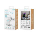 Unico HC2715 Estación de Carga Inalámbrica 3 en 1 Base Qi Carga Múltiple Diseño Compacto