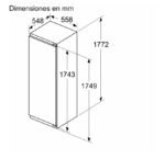 Siemens KI81RADD0 Frigorífico 1 puerta integrable 310L 177 cm Clase D Blanco - Imagen 7
