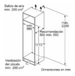 Siemens KI81RADD0 Frigorífico 1 puerta integrable 310L 177 cm Clase D Blanco - Imagen 6