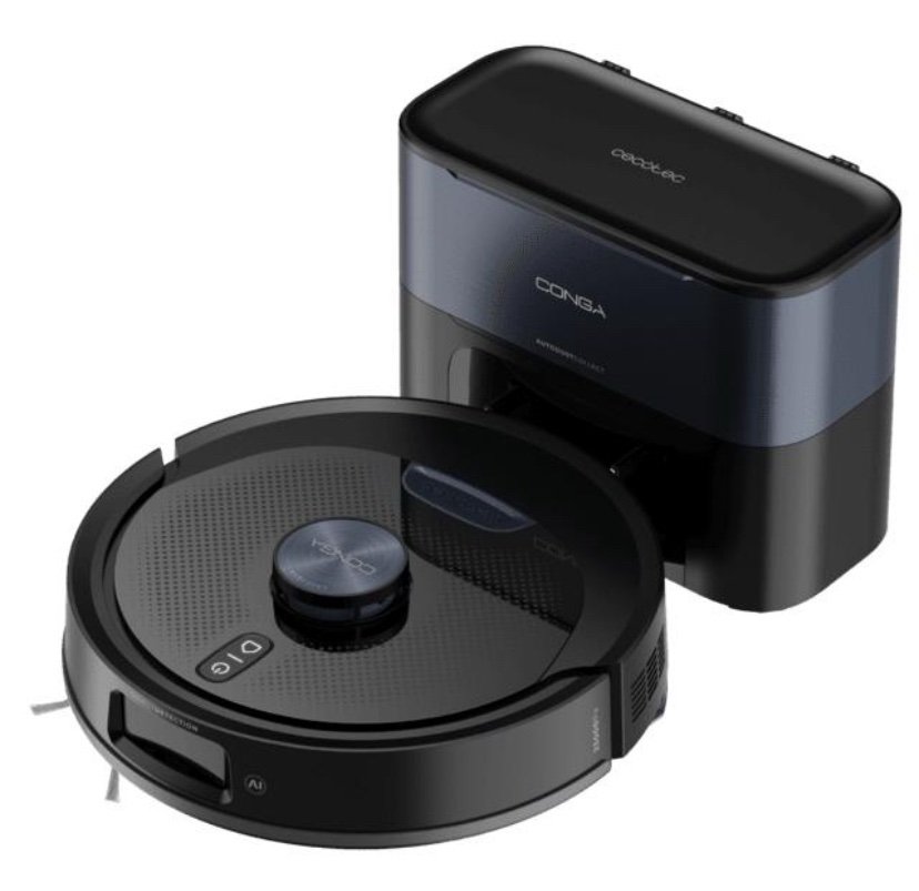 img_1838-5 Cecotec Conga Y90 Dark – Robot Aspirador y Fregasuelos con Autovaciado - Imagen 1